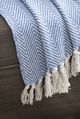 A & B Home Blue 50"x60" Decorative Throw Blanket-4