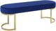 Mazin Furniture Betto Navy Accent Bench-1