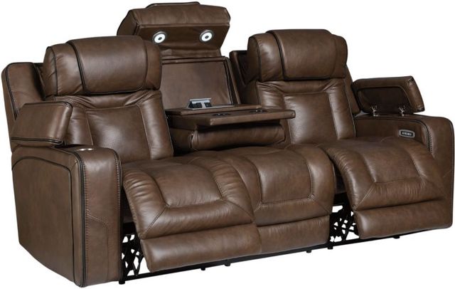Signature Design by Ashley® Stargin Hickory Power Reclining Sofa with Adjustable Headrest-1