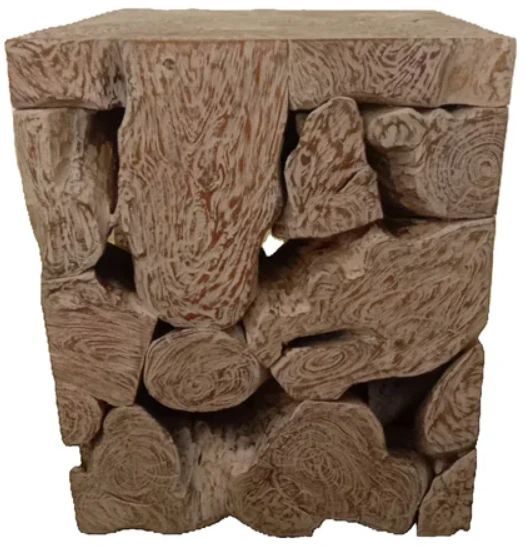 Modus Furniture One Bleached Teak Square End Table-1