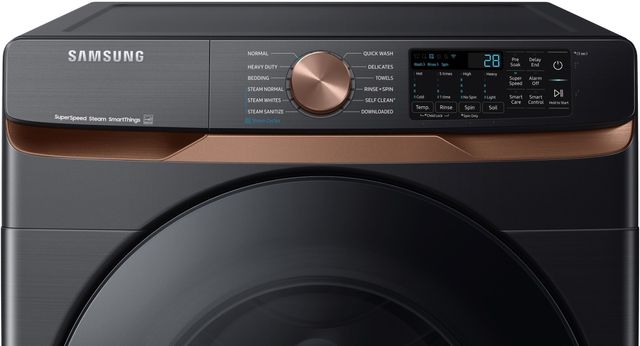 Samsung Brushed Black Front Load Laundry Pair-13