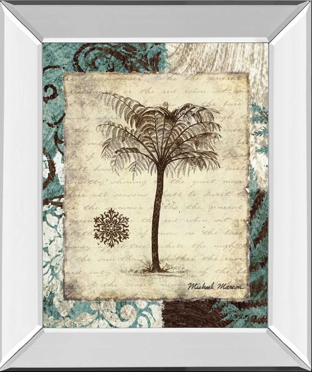 Classy Art Secret Fern Iv by Michael Marcon Mirror Framed Wall Art-0
