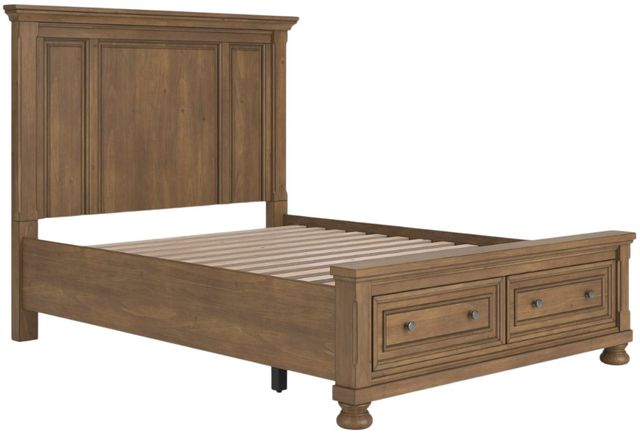 Signature Design by Ashley® Vandenmore Medium Brown Queen Storage Panel Bed-0