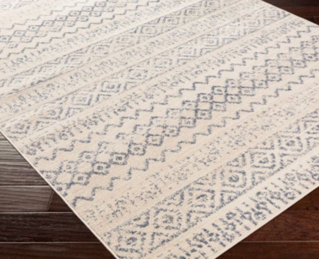 Surya City Light Beige/Blue 4'x6' Area Rug-3