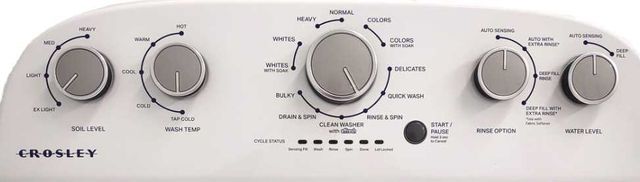 Crosley® 3.8 Cu. Ft. White Agitator Top Load Washer-2