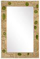 Currey & Company Beau Monde Gold/Green Mirror-0