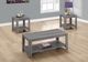 Monarch Specialties Inc. 3 Piece Grey Table Set-4
