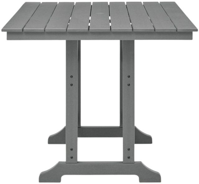 Signature Design by Ashley® Sanctuary Beach Dark Gray Plastic Outdoor Counter Table-2
