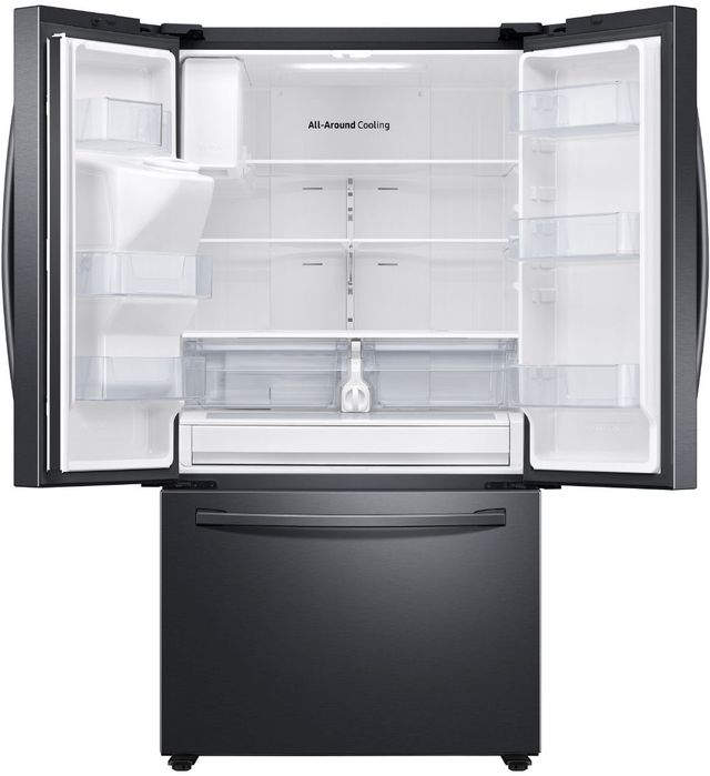 Samsung 27.0 Cu. Ft. Fingerprint Resistant Black Stainless Steel 3-Door French Door Refrigerator-1
