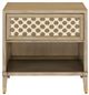 Currey & Company Bramford Light Wheat Nightstand-0