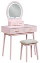 Homelegance® Camilla Pink Youth Vanity Dresser with Mirror and Stool Set-0