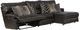 Catnapper® Como 3-Piece Chocolate Right Arm Facing Manual Reclining Sectional-1