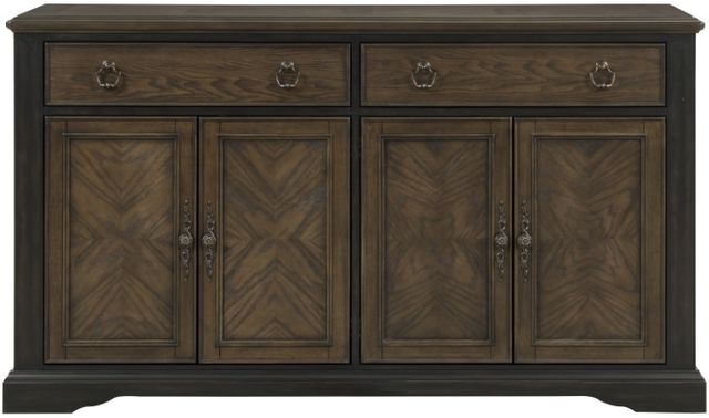 Mazin Furniture Stonington Brown/Charcoal Server-1