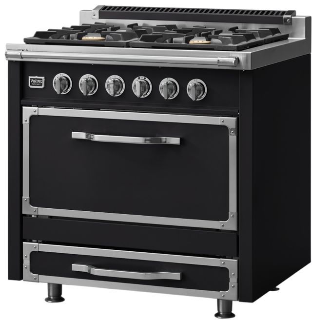 Viking® Tuscany 36" Onyx Pro Style Dual Fuel Range-2