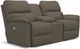 La-Z-Boy® Brooks Chocolate Power Reclining Loveseat with Headrest and Console-1