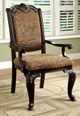 Furniture of America® Bellagio 2-Piece Brown/Cherry Dining Arm Chair Set-1