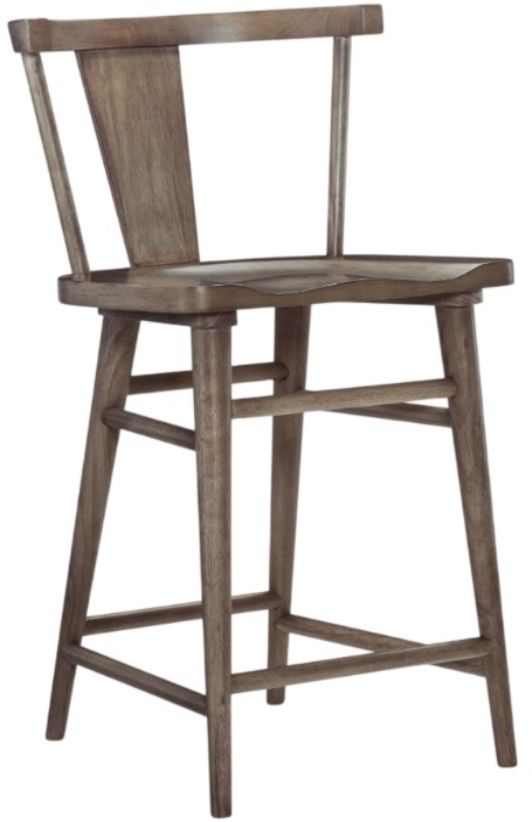 Legacy Classic Xxx's and Ooo's Cocoa Counter Height Splat Back Chair-0