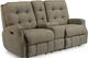 Flexsteel® Devon Slate Power Reclining Loveseat with Console and Power Headrests-0