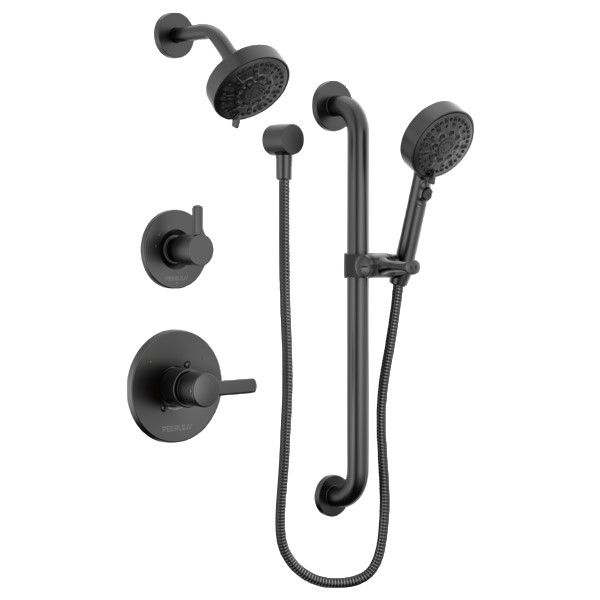  Peerless Precept® Matte Black Shower and Hand Shower-0