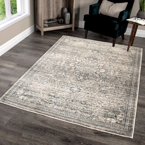 Orian Riverstone Pembroke Cloud Gray 5'x8' Area Rug-4
