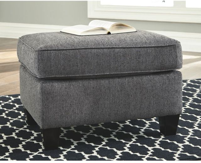 Benchcraft® Agleno Charcoal Ottoman-2