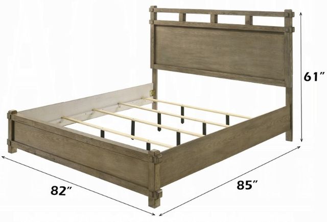 ACME Furniture Colton Antique White Oak Eastern King Panel Bed-3
