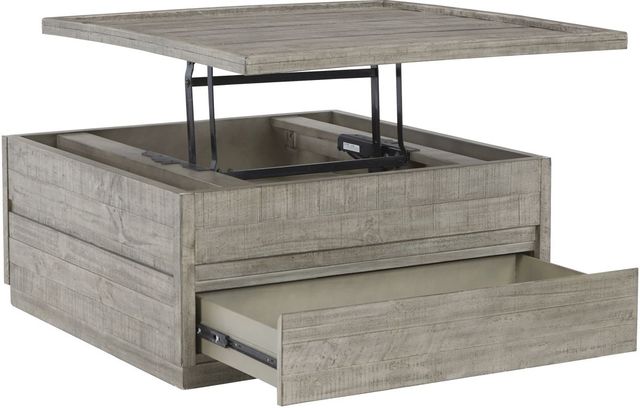 Signature Design by Ashley® Krystanza Weathered Gray Lift Top Coffee Table-1
