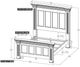 International Furniture Direct Terra Dark Black Queen Panel Bed-2