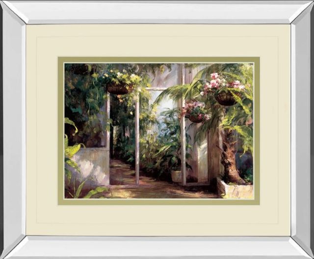 Classy Art Atriums First Light I by Hali Mirror Framed Wall Art-0