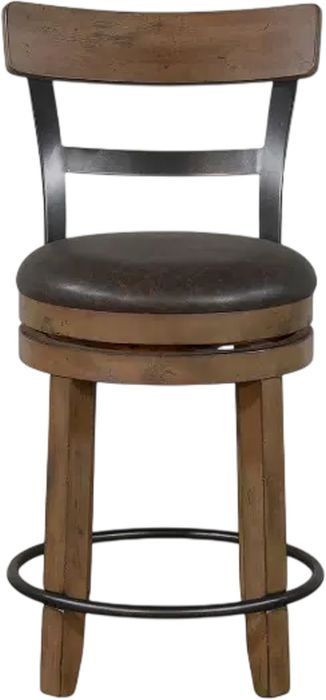 Sunny Designs™ Doe Valley Buckskin 24" Fullback Swivel Stool-2