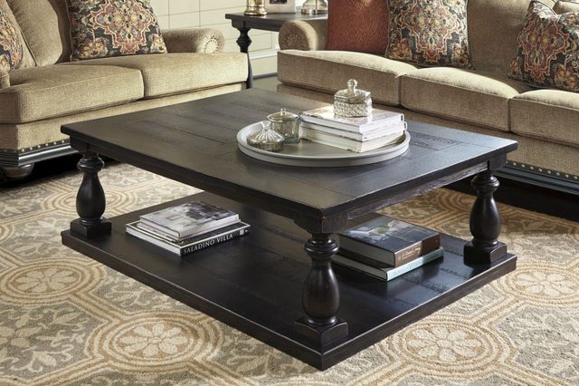 Signature Design by Ashley® Mallacar Black Coffee Table-3