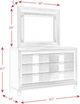 Elements International Twenty Nine White Dresser and Mirror-3