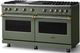 Viking® 5 Series 60" Eucalyptus Pro Style Gas (NG) Range with Brushed Brass Trim-2