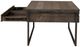 Liberty Furniture Gateway Weathered Gray Cocktail Table with Black Metal Frames-4
