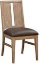 A-America® Casual Loft Roasted Hazelnut Panel Back Upholstered Dining Side Chair-0