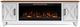 Legends Home RealCozy Liberty Bourbon/Jasmine White 78" Fireplace Console-1