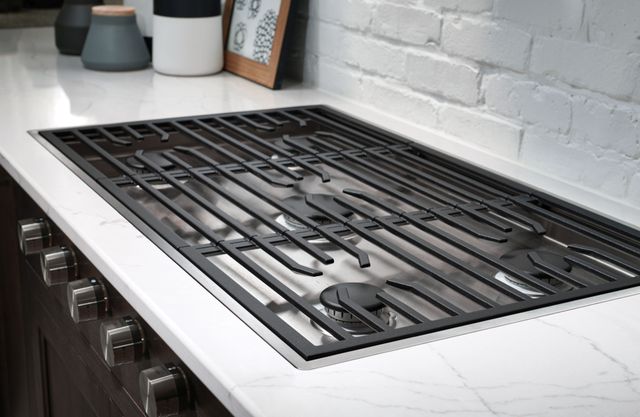 Wolf® 36" Stainless Steel Contemporary Gas Cooktop-2