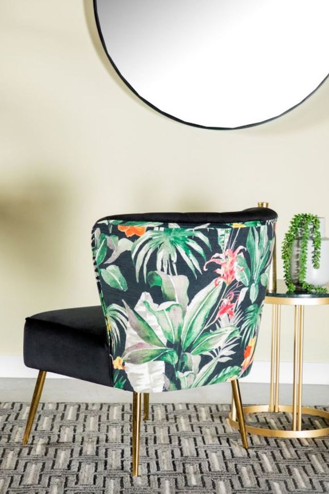 Coaster® Black Tufted Upholstered Accent Chair-3