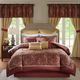 Olliix by Madison Park Essentials 24 Pieces Red King Brystol Room in a Bag Set-0