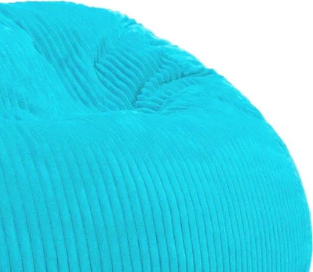 CordaRoy's® Cyan Plush Corduroy King Bean Bag-1