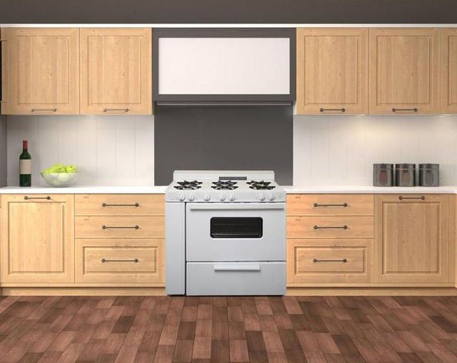 Premier 36" White Pro Style Gas Range-1