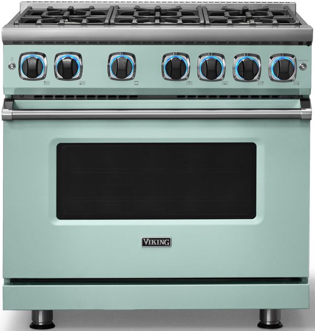 Viking® 7 Series 36" Splash Pro Style Liquid Propane Gas Range-3