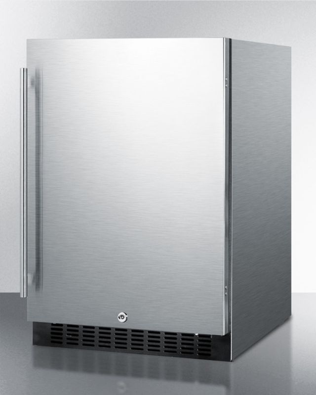 Summit® 4.6 Cu. Ft. Stainless Steel Under the Counter Refrigerator-1