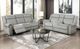 Homelegance® Brennen Mist Power Double Reclining Loveseat with Console-1