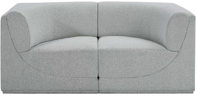 Meridian Furniture Ollie 2-Piece Gray Modular Sofa-1