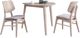 New Classic® Home Furnishings Oscar 3-Piece White Ash Dining Set-0