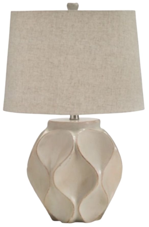 Signature Design by Ashley® Edselham Distressed Cream Table Lamp-0