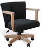 Sunny Designs™ Gibson Black Corduroy/Oak Grove Game Chair-0