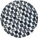 A & B Home Black/White Stool-2