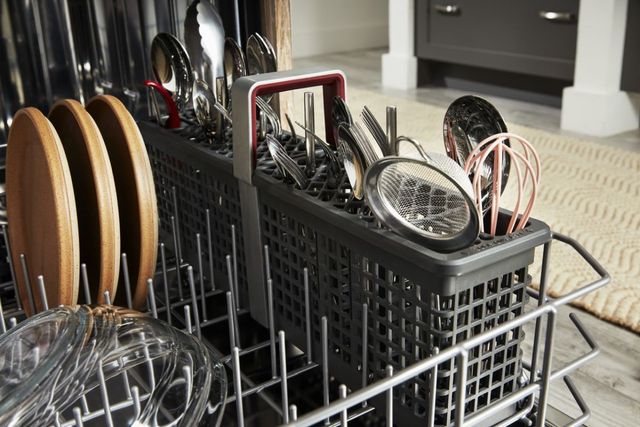 KitchenAid® 24" Black Ore 360° Max Jets™ Third Rack Front Control Built-In Dishwasher with ProDry™ System-16